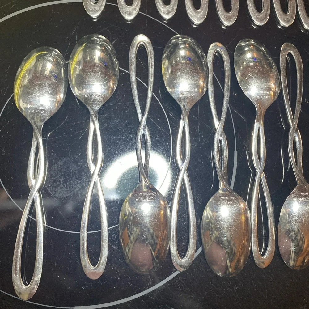 Cambridge Allusion‎ Infinity 24 Pc Lot 11 Knives 13 Larger Spoons